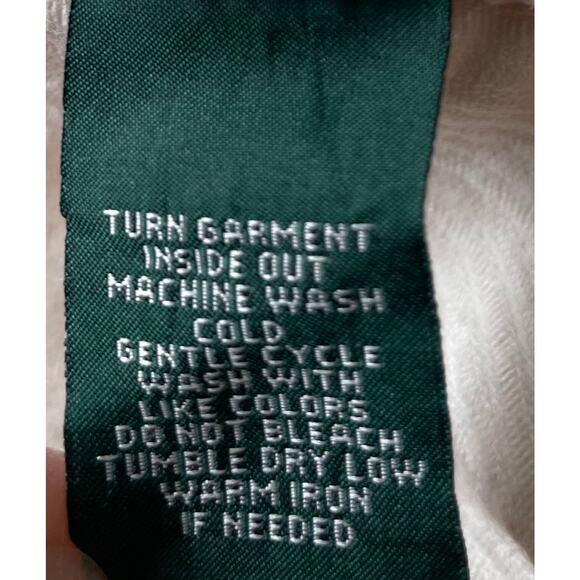 LRL Lauren Jeans Co Corduroy Pants Sz 16 Classic Bootcut Cream High Rise Stretch - Picture 6 of 10